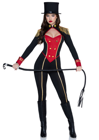 Leg Avenue Damen Commanding Ringmaster Catsuit Kostüm