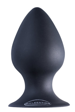 MALESATION Silicone Analplug XL Ergonomisch Konisch für Training Schwarz