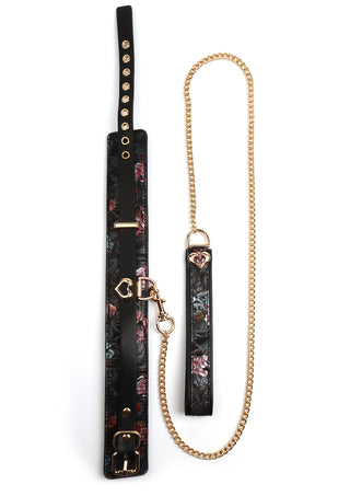 Floral Jacquard Halsband & Leine von GEISHA