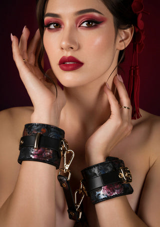 Geisha Floral Jacquard Handfesseln