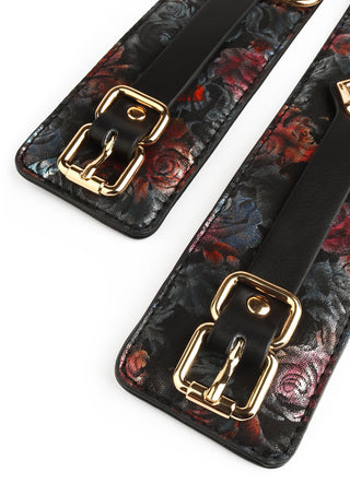GEISHA Blumen-Jacquard Fußfesseln