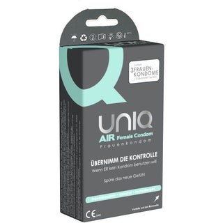 UNIQ AirFemale Frauenkondom Latexfrei Mit AirBubble 3 St