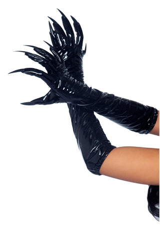 Leg Avenue Damen Vinyl Claw Handschuhe