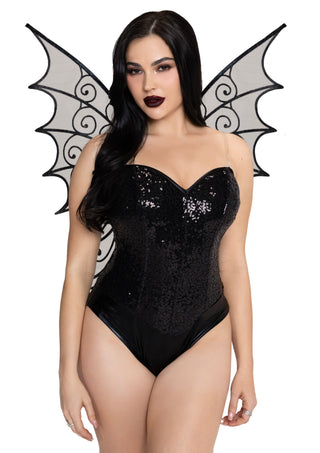 Leg Avenue Damen Glitter Schulterfreie Pixie Flügel