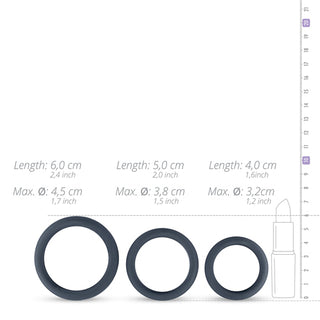 Boners 3er Penisring Kit (Flat rings)