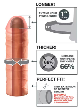 Penishülle "Mega 1 Inch Extension" JKK