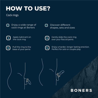 Boners 3er Penisring Kit (Flat rings)