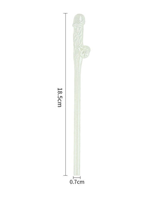 LoveToy Glow in The Dark Willy Strohhalme 9er Pack