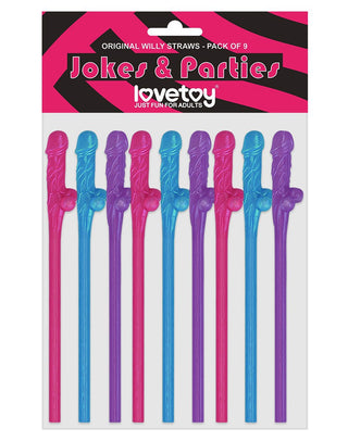 LoveToy Mehrfarbige Willy Strohhalme Mehrfarbig