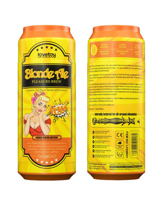 LoveToy Pleasure Brew Blonde Ale Masturbator Gelb