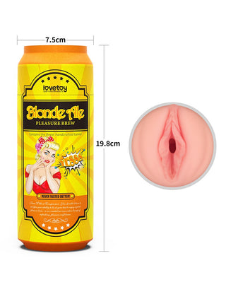 LoveToy Pleasure Brew Blonde Ale Masturbator Gelb