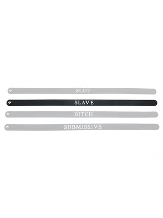 Rimba Latex Play Halsband Slave Schwarz