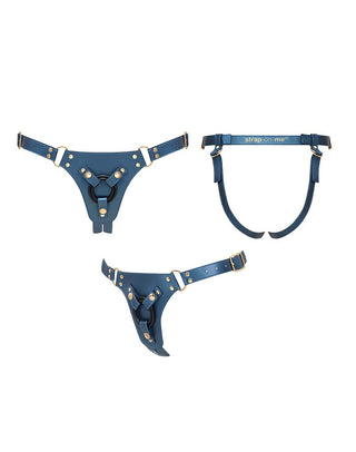 Strap-On-Me Harnais Simili Generous Blau