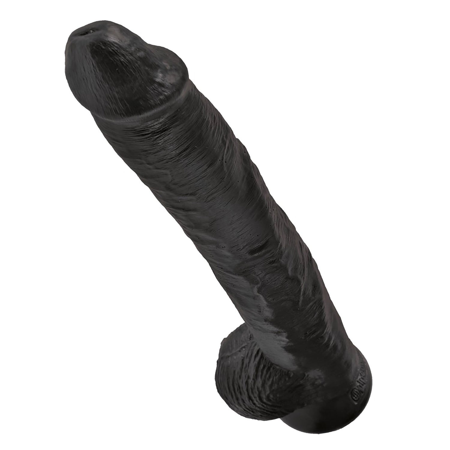 14 Inch Cock with Balls in Schwarz