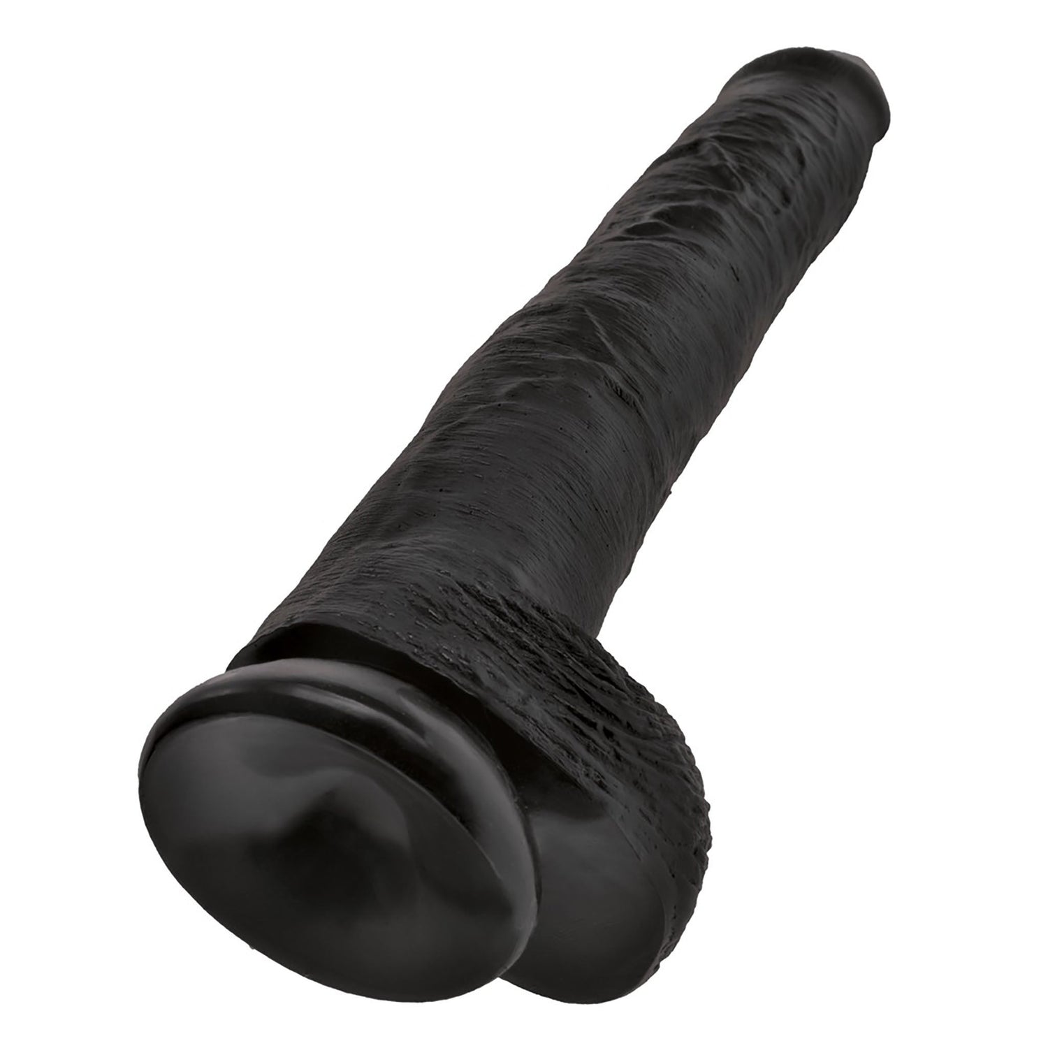 15 Inch Cock with Balls in Schwarz