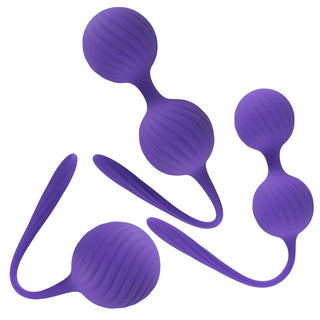 3 Kegel Training Balls, Liebeskugeln in lila