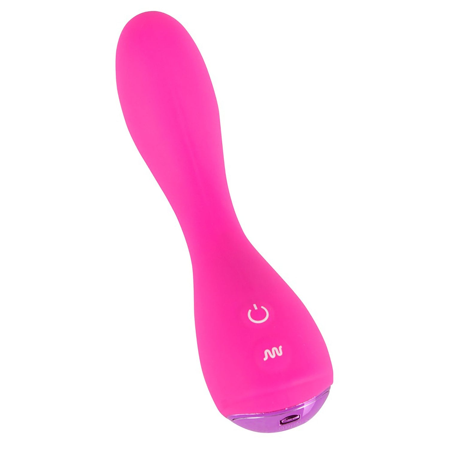 G-Spot Vibrator in pink von Sweet Smile, schräg, ladebuchse zu sehen