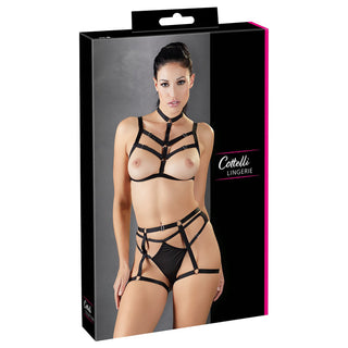 Schwarzes Harness Set von Cottelli Lingerie