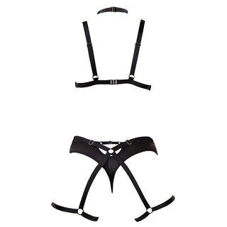 Schwarzes Harness Set von Cottelli Lingerie