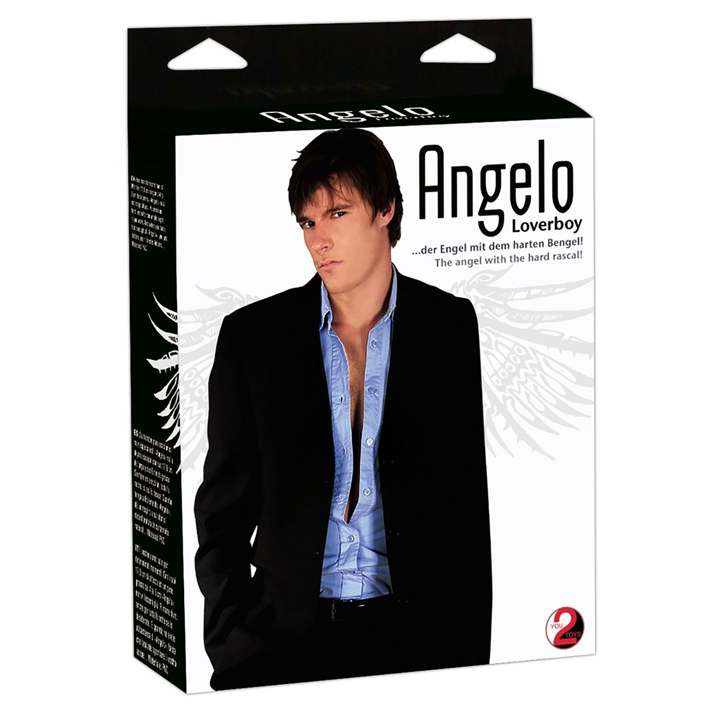 Liebespuppe Angelo, männliche sex puppe, Verpackung