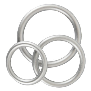 Metallic Silicone Cock Ring Set, Penisringe Anwendung