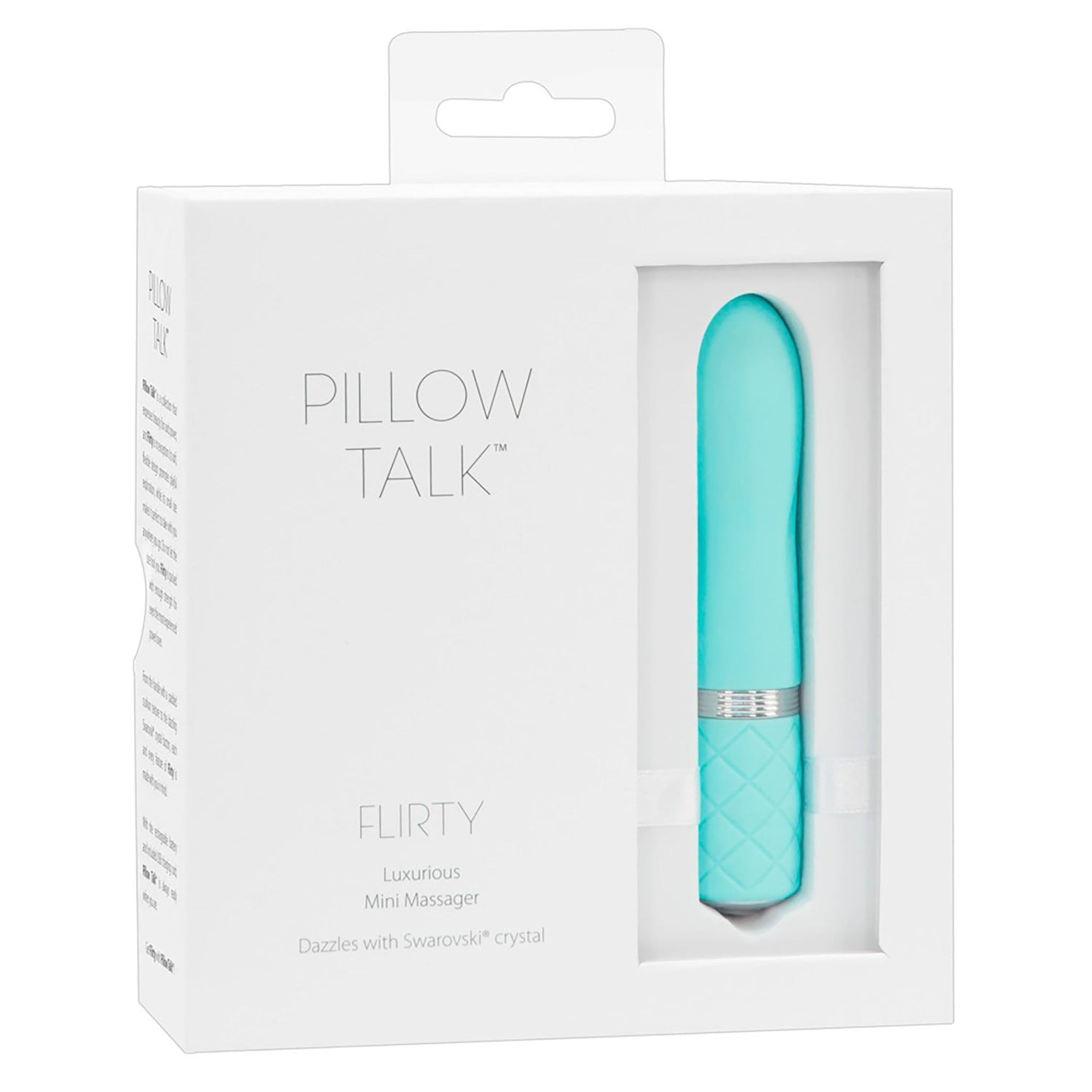 Pillow Talk Flirty Türkis Vibrator Verpackung geöffnet