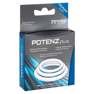 Potenzplus 3er Penisring Set transparent, Verpackung