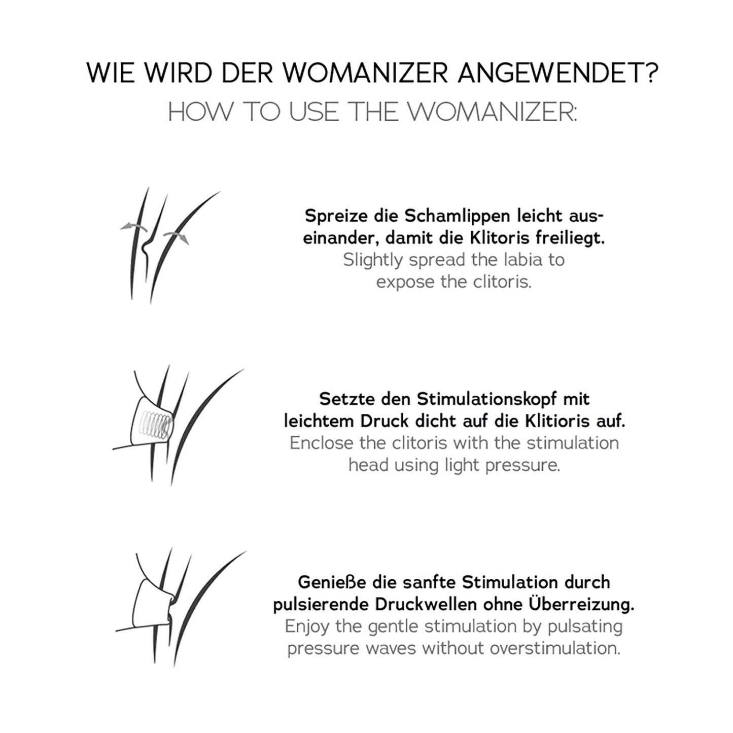 Premium Womanizer Druckwellenvibrator in rot, Details