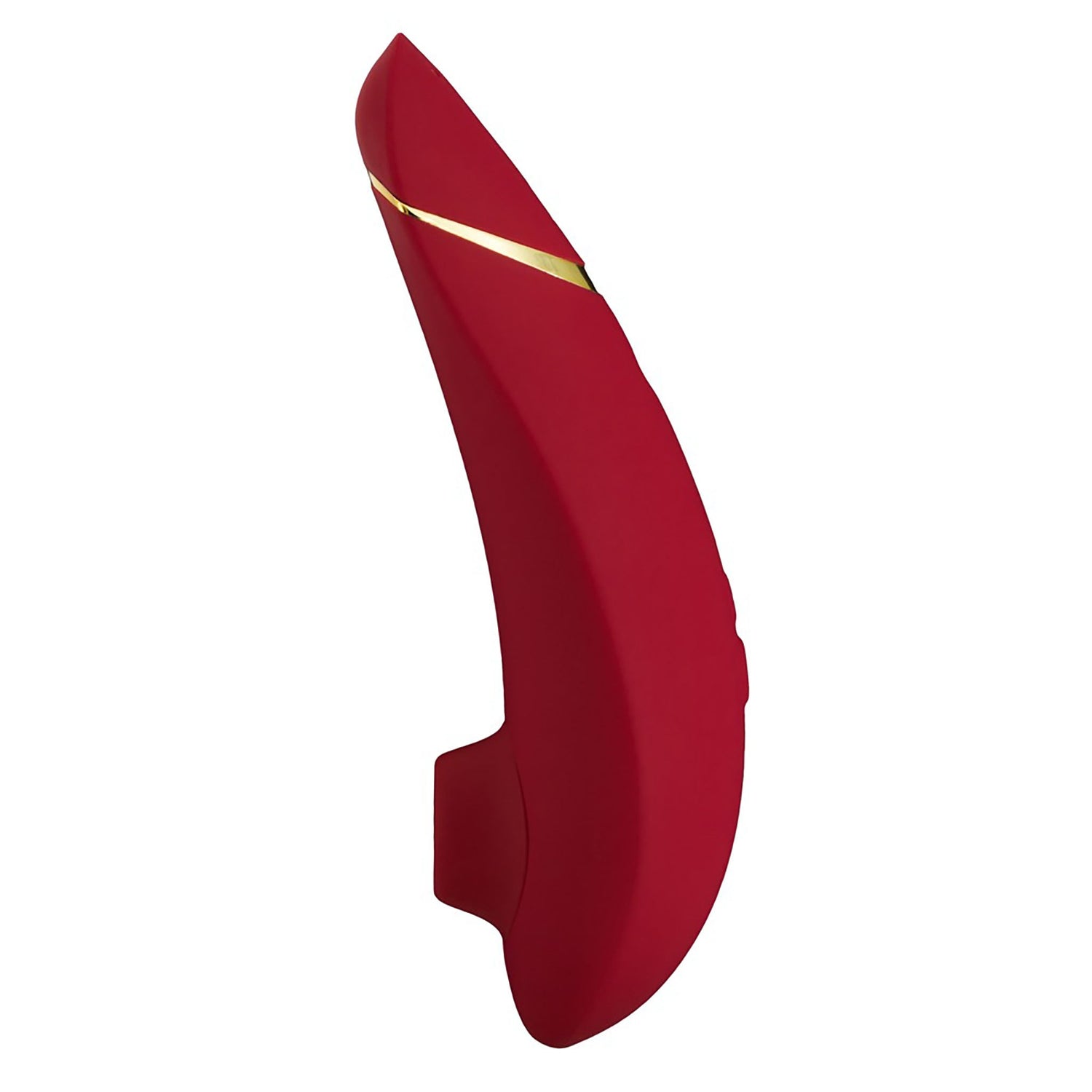 Premium Womanizer Druckwellenvibrator in rot im Profil