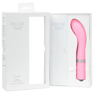 Sassy Luxurious G-Spot Massager, G-Punkt Vibrator von Pillow Talk in geöffneter Verpackung