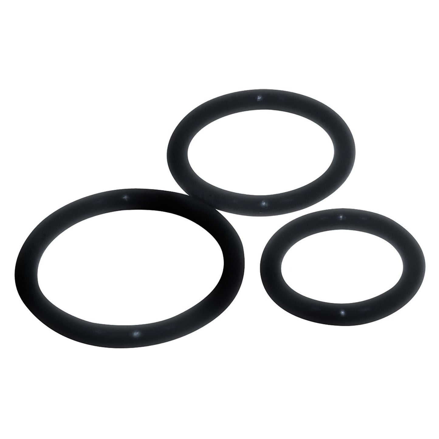 Sexy Circles Cockring Set, Penisringe in schwarz