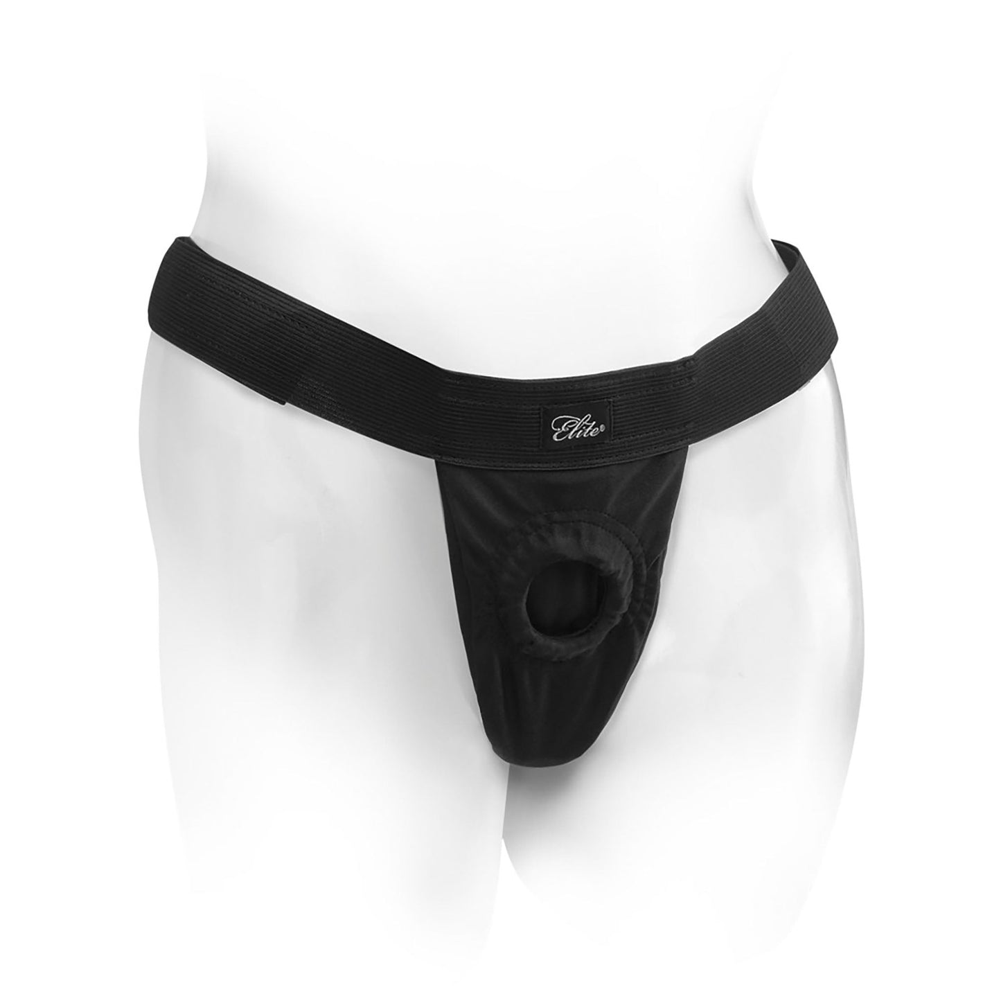 Universal Breathable Harness, atmusaktives Harness in schwarz, getragen, profil
