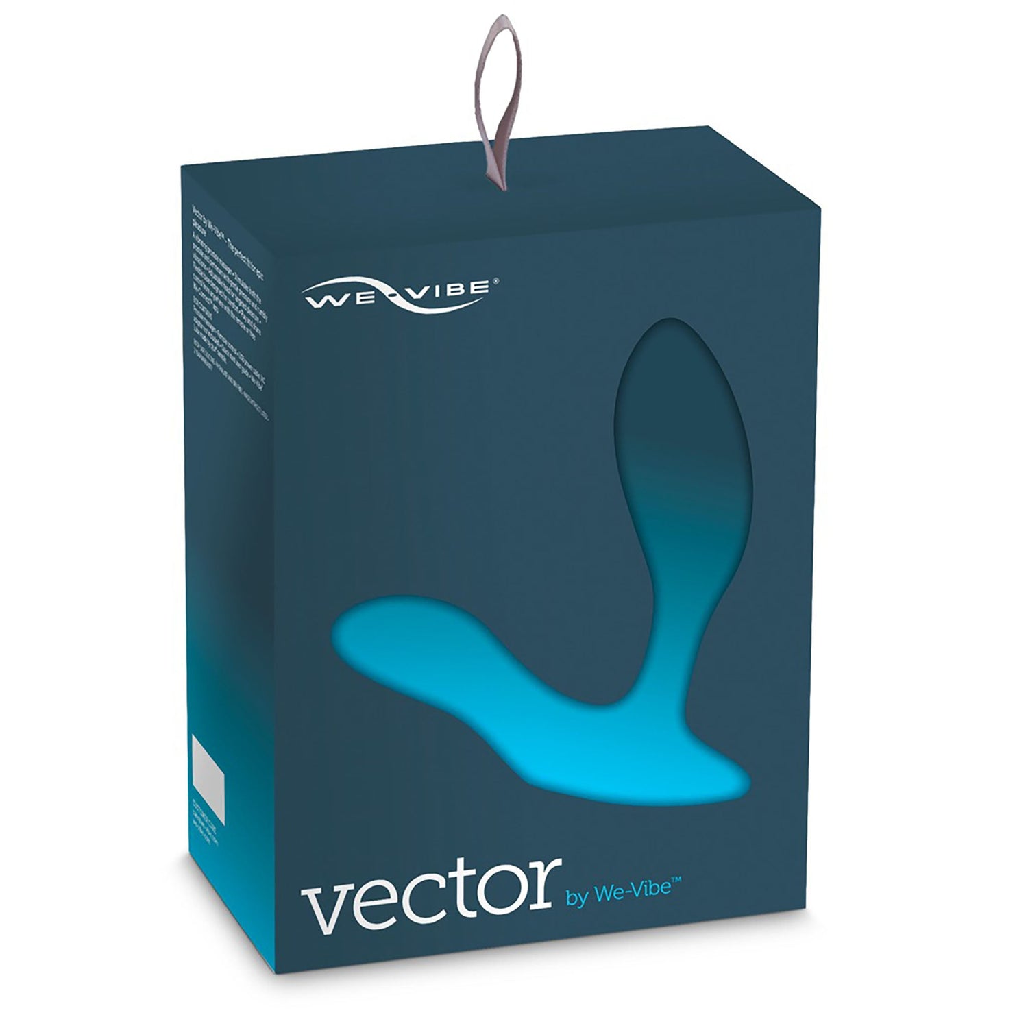 Vector, blauer, vibrierender Analplug von We-Vibe in Verpackung