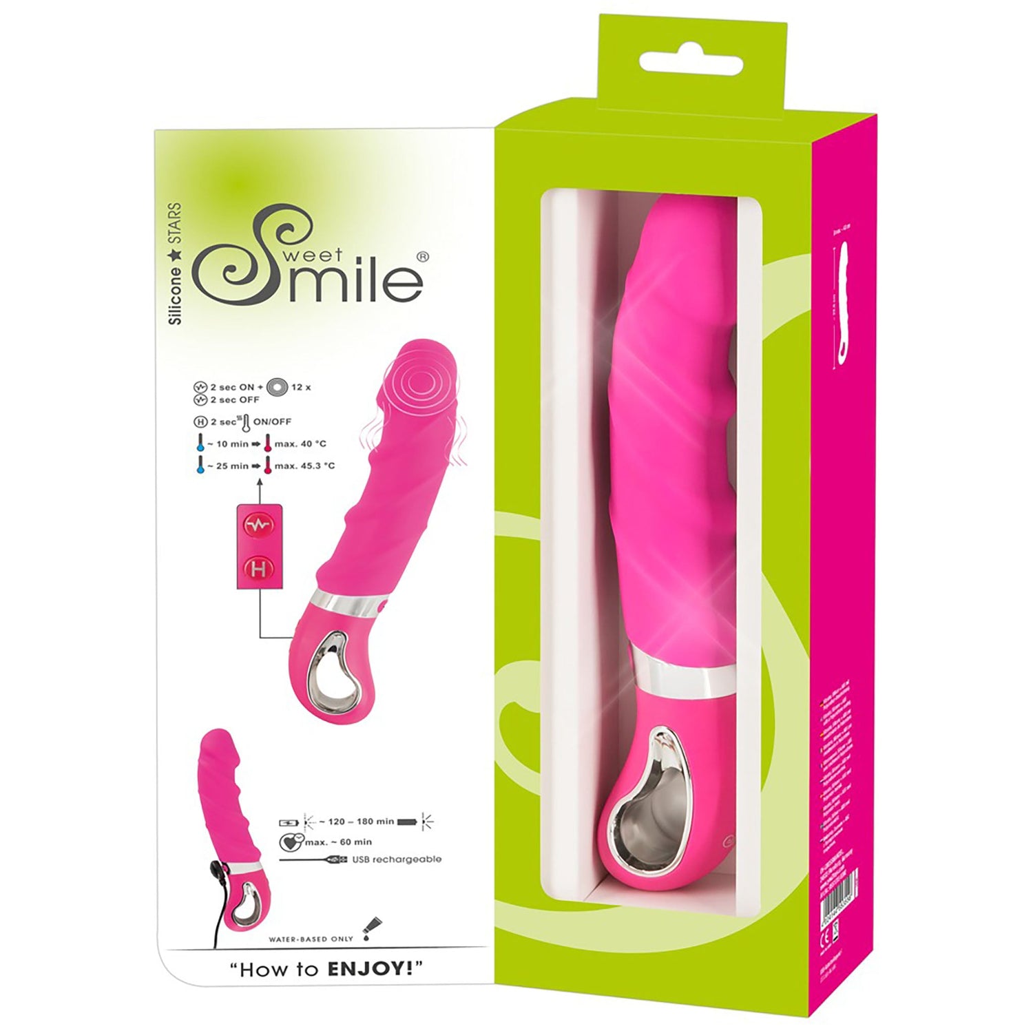 Wärmender Soft Vibrator in Pink in geöffneter Verpackung
